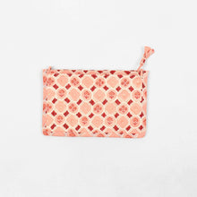 Load image into Gallery viewer, Block Printed Spring Bloom Zipper Pouch
