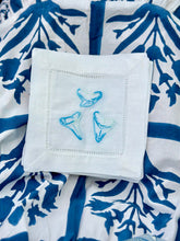 Load image into Gallery viewer, Embroidered Shark Teeth Cocktail Napkins