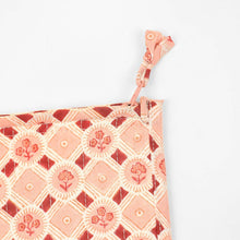 Load image into Gallery viewer, Block Printed Spring Bloom Zipper Pouch