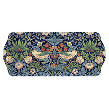 Load image into Gallery viewer, William Morris Strawberry Thief Blue Melamine Sandwich Tray