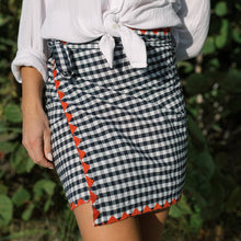 Load image into Gallery viewer, Navy Gingham Marina Sarong