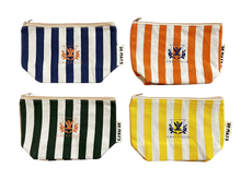 Load image into Gallery viewer, Organic Cotton Striped Zipper Bags