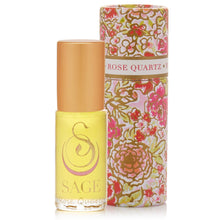 Load image into Gallery viewer, Rose Quartz Gemstone Perfume Oil Concentrate Roll-On- 1/8 oz