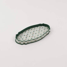 Load image into Gallery viewer, Block Printed Tray - Spring Bloom Green