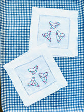 Load image into Gallery viewer, Embroidered Shark Teeth Cocktail Napkins