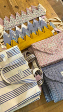 Load image into Gallery viewer, Maison Mallow Bordeaux Stripe Tote
