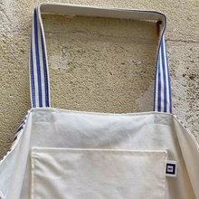 Load image into Gallery viewer, Maison Mallow Bordeaux Stripe Tote