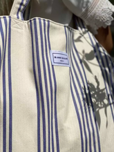 Load image into Gallery viewer, Maison Mallow Bordeaux Stripe Tote