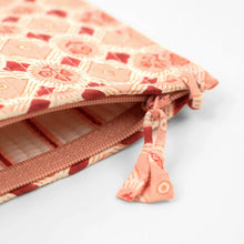 Load image into Gallery viewer, Block Printed Spring Bloom Zipper Pouch
