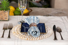 Load image into Gallery viewer, Indigo Stamped Dinner Napkins