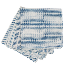 Load image into Gallery viewer, Indigo Stamped Dinner Napkins