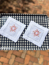 Load image into Gallery viewer, Embroidered Shrimp Cocktail Napkins