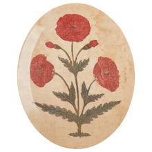 Load image into Gallery viewer, Oval Poppy Tray
