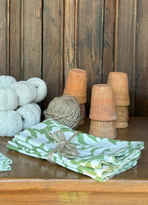Foxglove Green Napkin Set