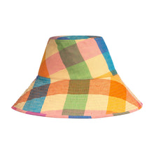 Load image into Gallery viewer, Rainbow Plaid Beachy Bucket Hat
