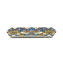 Load image into Gallery viewer, William Morris Strawberry Thief Blue Melamine Sandwich Tray
