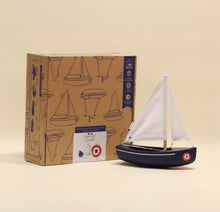 Load image into Gallery viewer, Maison Tirot - Wooden Toy Boat - Le Sloop
