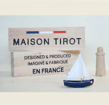 Load image into Gallery viewer, Maison Tirot - Wooden Toy Boat - Le Sloop
