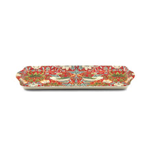 Load image into Gallery viewer, William Morris Strawberry Thief Sandwich Tray - Red
