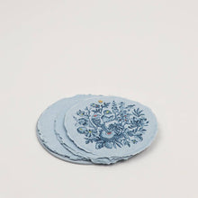 Load image into Gallery viewer, Indigo Block Printed Round Artist&#39;s Journal
