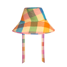 Load image into Gallery viewer, Rainbow Plaid Beachy Bucket Hat
