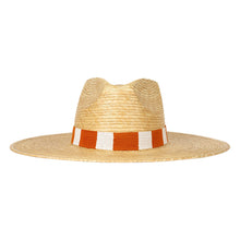 Load image into Gallery viewer, Orange and White Palm Hat
