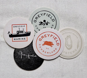 Greyfield Hand-Pressed Coasters