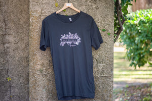 The Garden Tee In Dark Grey