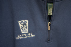 Greyfield Unisex Indigo 1/4 Zip Pullover