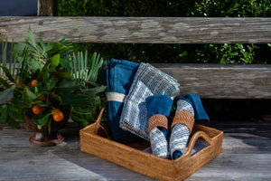 Indigo Dyed Dinner Napkins