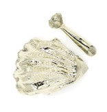 Oyster Shell Salt & Pepper Well - Alpaca (Divot)